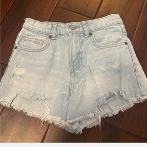 Zara Light Blue Jean Shorts
